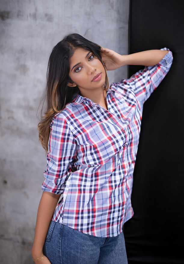 HANNA CHECK BLOUSE